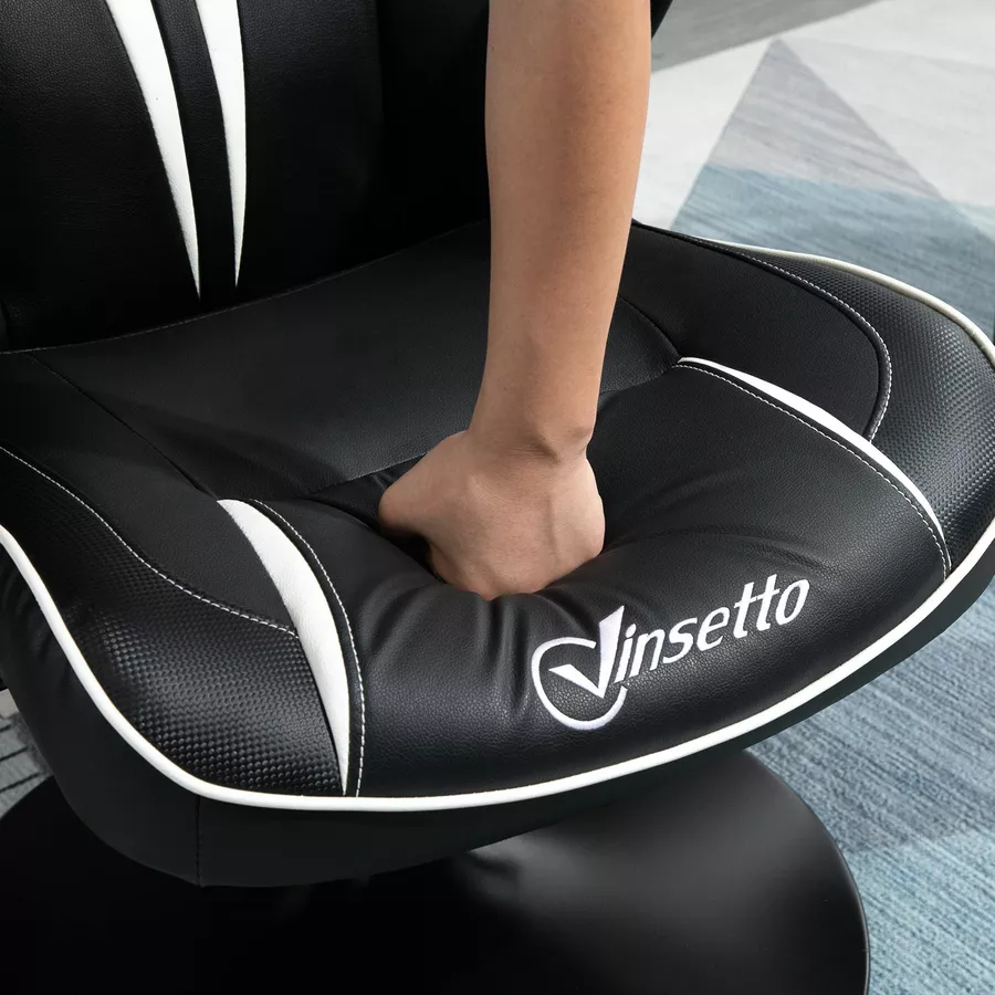 Vinsetto Gaming Stuhl ergonomisch schwarzweiß
