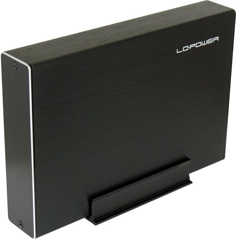 LC-Power - Becrux-C1 - Behuizing - Zwart - Aluminium - USB 3.0