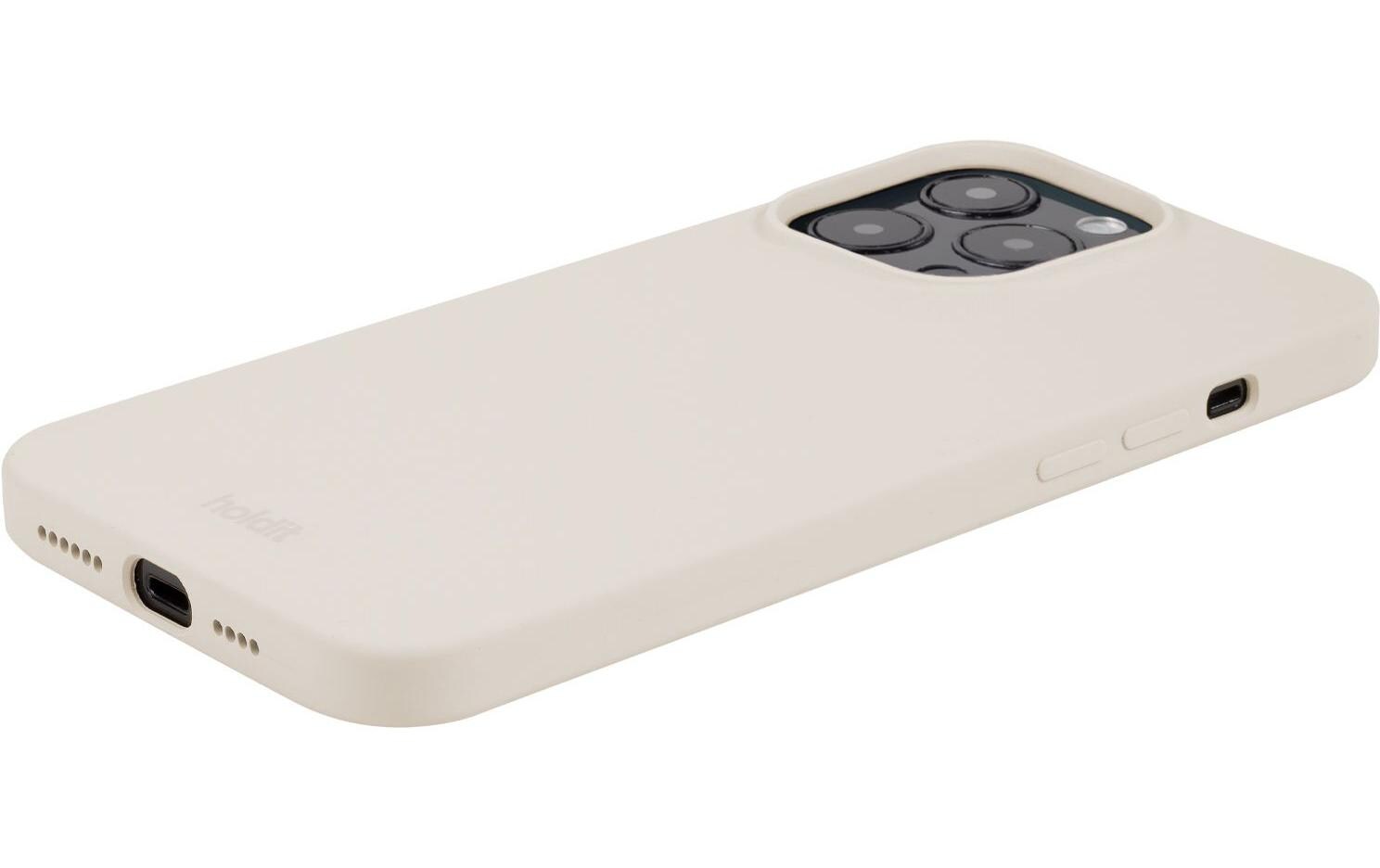 Back Cover Silicone iPhone 15 Pro Max BeigeModerne Handyhülle aus ultradünnem und griffigem Silikon für das Apple iPhone 15 Pro Max