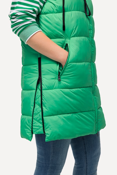 HYPRAR Long-Steppweste, 2-Wege-Zipper, wasserabweisend