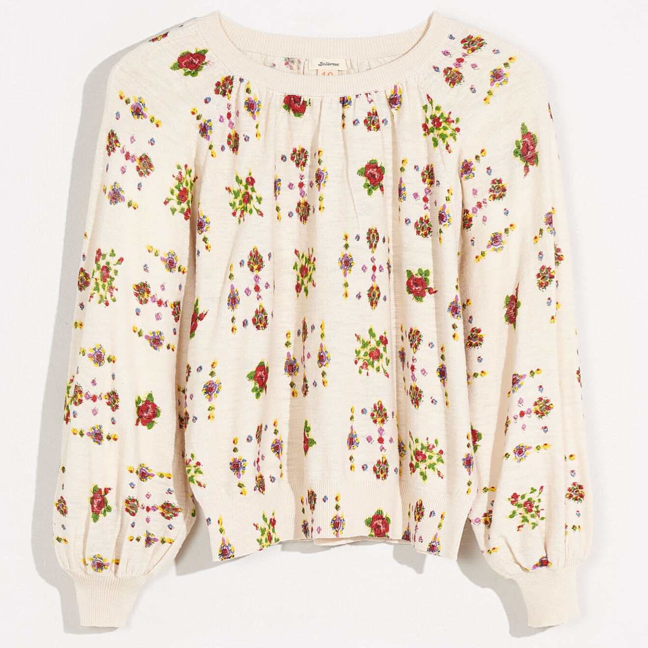Bellerose Pull Gopgi  imprimé écru/multicolore