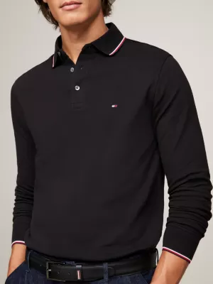 Polo Slim Fit com Detalhes em T da Coleção 1985