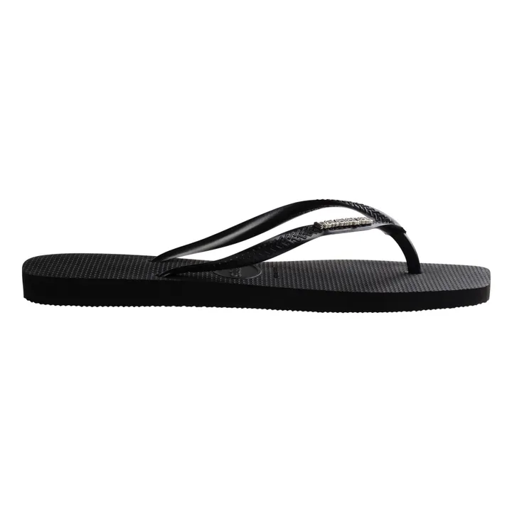 Havaianas Tongs Square Logo Metallic | Noir