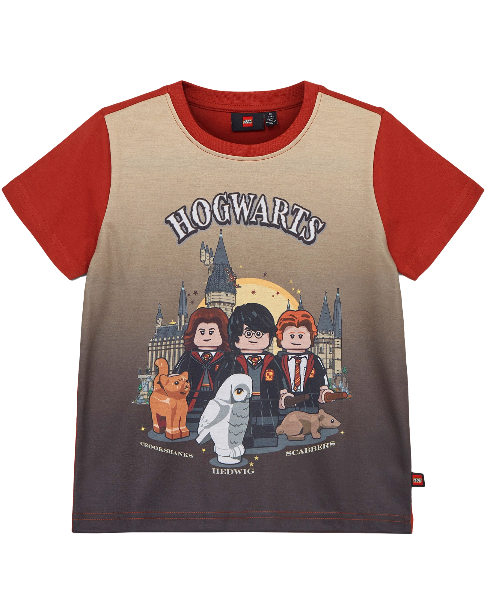Kurzarmshirt LWTANO 116 in dark red