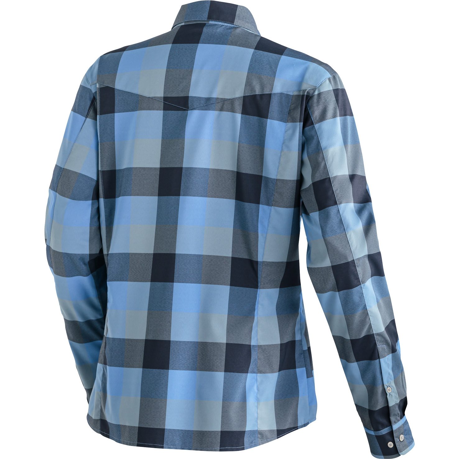 Maier Sports Kendra Langarmbluse Damen blue check