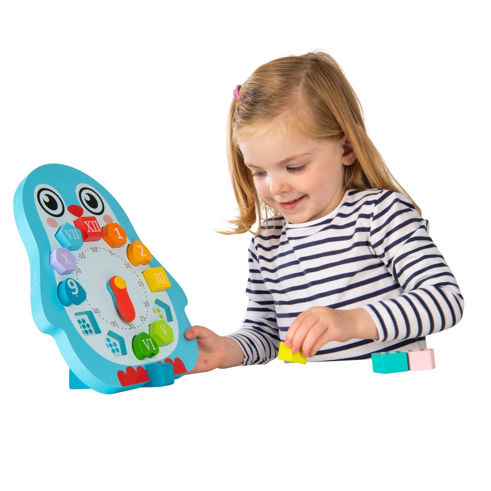 Eichhörnchen-Spieluhr aus Holz, Pinguin