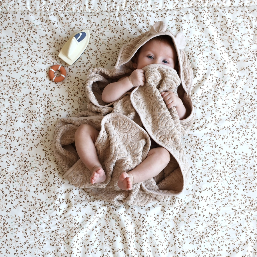 Cam Cam® COPENHAGEN Kapuzenhandtuch mit Öhrchen Junior beige