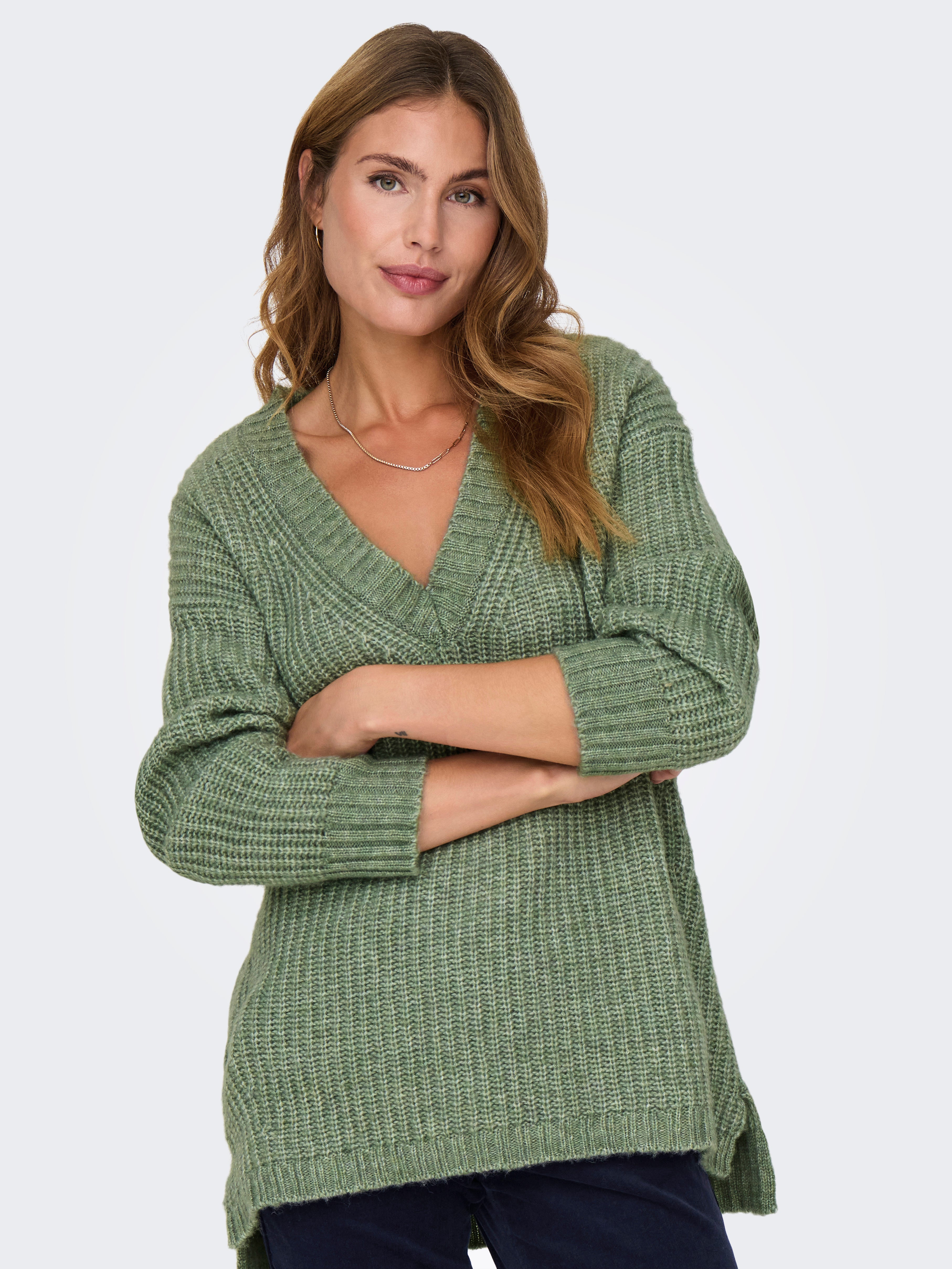 ONLIDA Strickpullover Hedge Green
