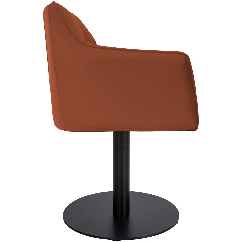 CLP Lounger Damaso zwart Frame - Kunstleer - licht bruin