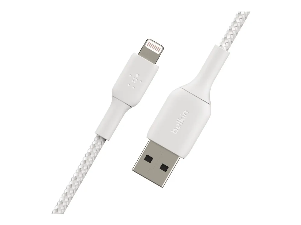 Belkin BoostCharge - Lightning-kabel - Lightning han til USB han - 1 m - hvid