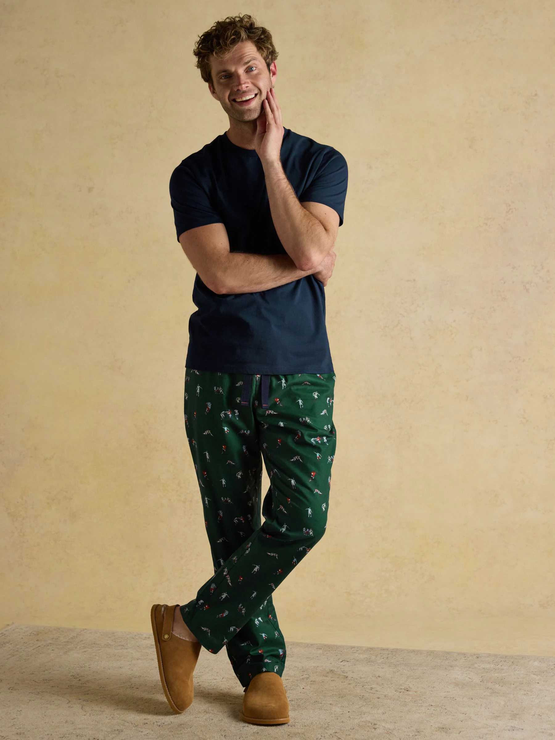 Groen - Joules Dozer pyjamabroek
