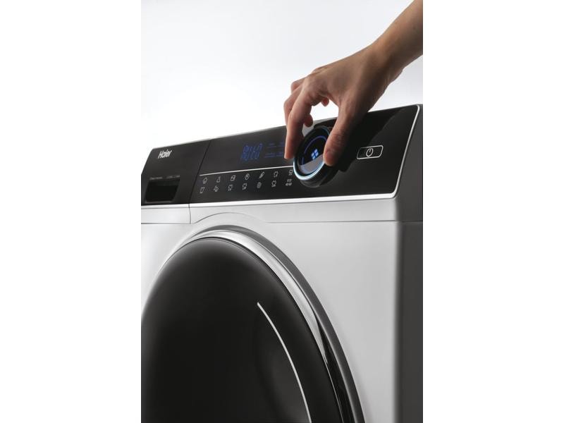 Haier Waschtrockner HWD100-B14979 Links Frontloader mit 10 / 6 kg Ladekapazität (Waschen / Trocknen)