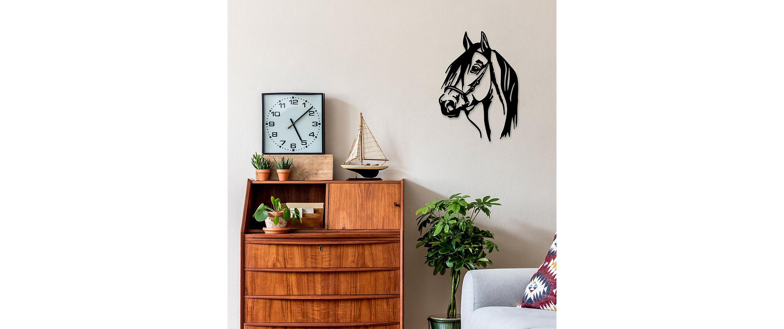Wanddekoration Horse 40 x 55 cm, MetallWandgestaltung