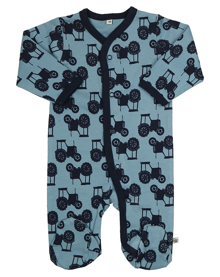 Schlafstrampler MUSTER MIX 2-er Pack in blau/dunkelblau