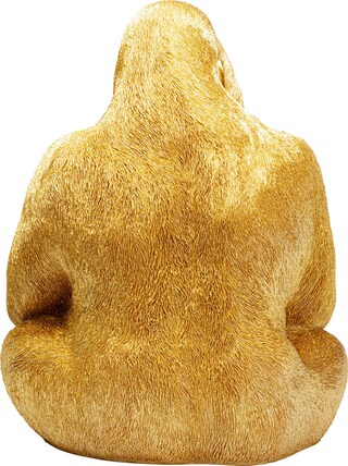 KARE DESIGN Dekofigur GORILLA goldfarbig
