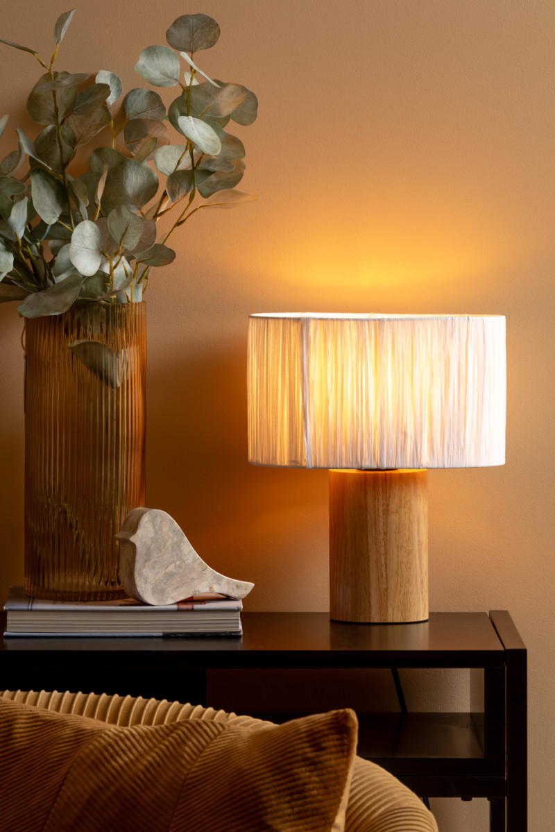 Table Lamp Sheer Oval LM2149WH Ivory
