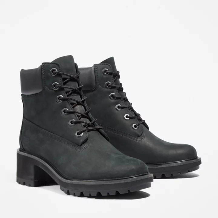 Bota Kinsley de 6 polegadas para mulheres na cor preta.
