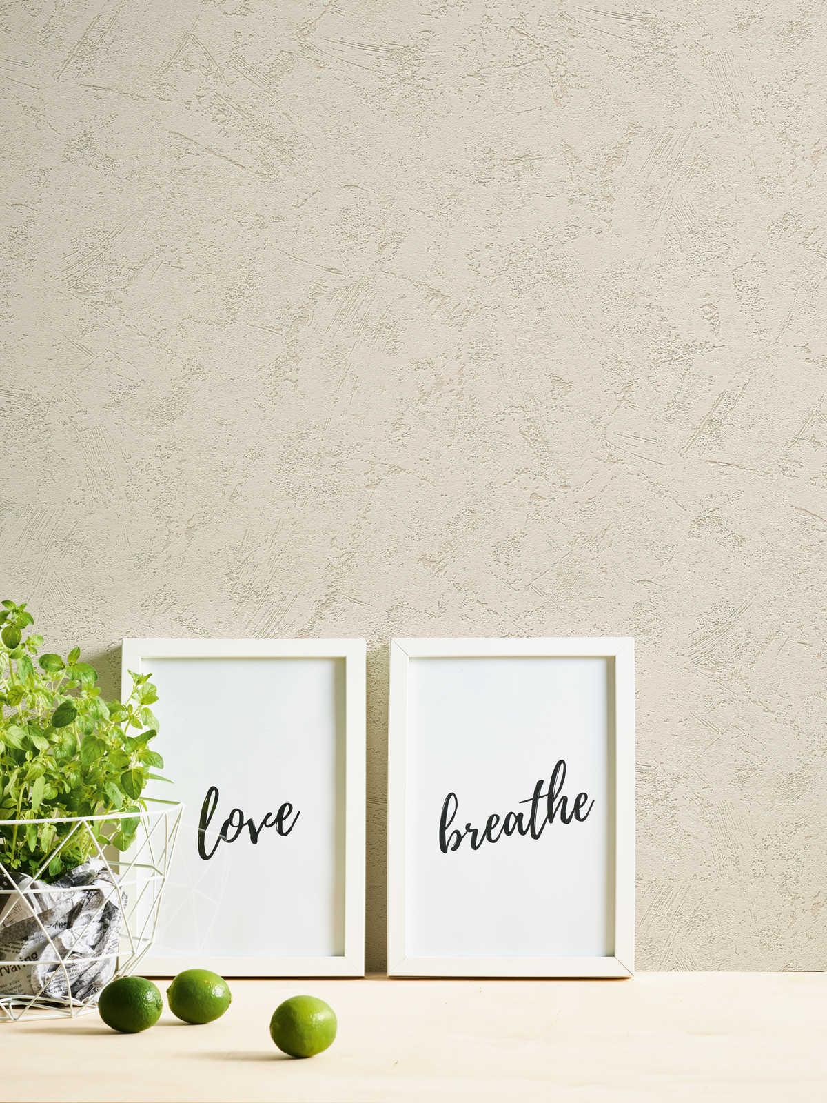 Vliestapete FLAVOUR - beige - 10 Meter