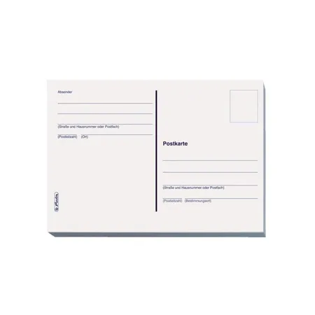 Herlitz Postkarten DIN A6, FSC Mix, 20er-Heft