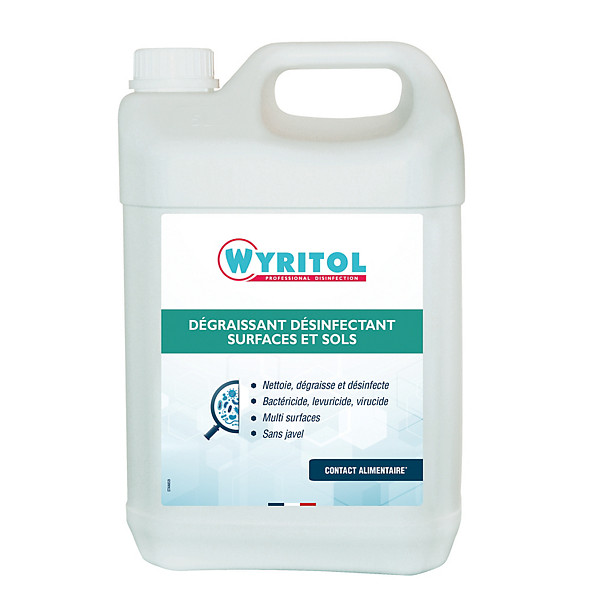 Désinfectant multi-usages dégraissant Wyritol 5 L