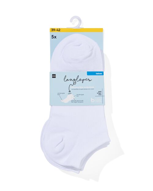 5 paires de socquettes homme blanc