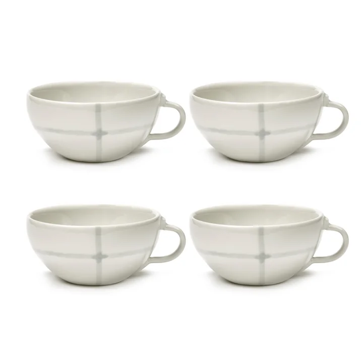 Serax - Zuma Kaffeetasse by Kelly Wearstler, Salt / weiss (4er-Set)