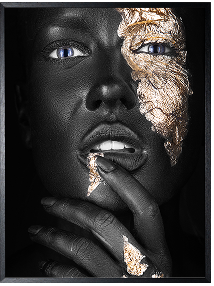 Art Print Gold Face SHI729