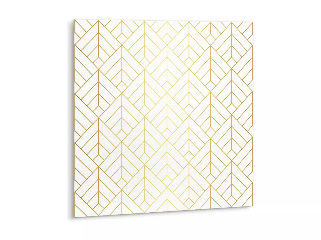 Carrelage autocollant - vinyle - Géométrie dorée 9x30x30