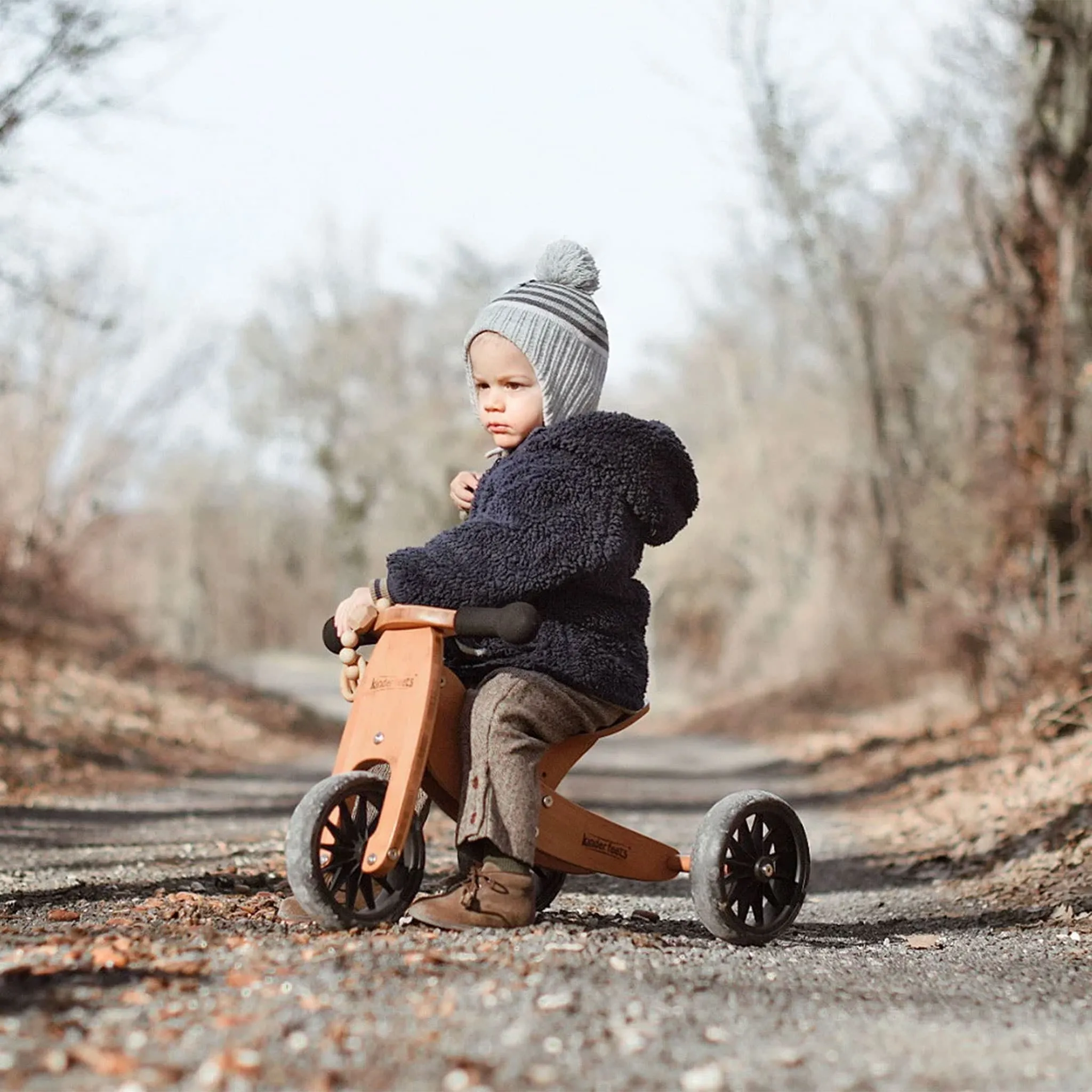 Kinderfeets Vélo d'Équilibre 2 en 1 Tiny Tot - Bambou