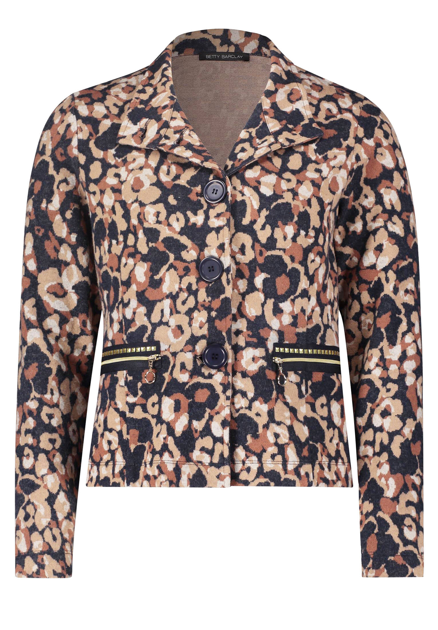 Betty Barclay| Damen Sweatjacke mit Stehkragen