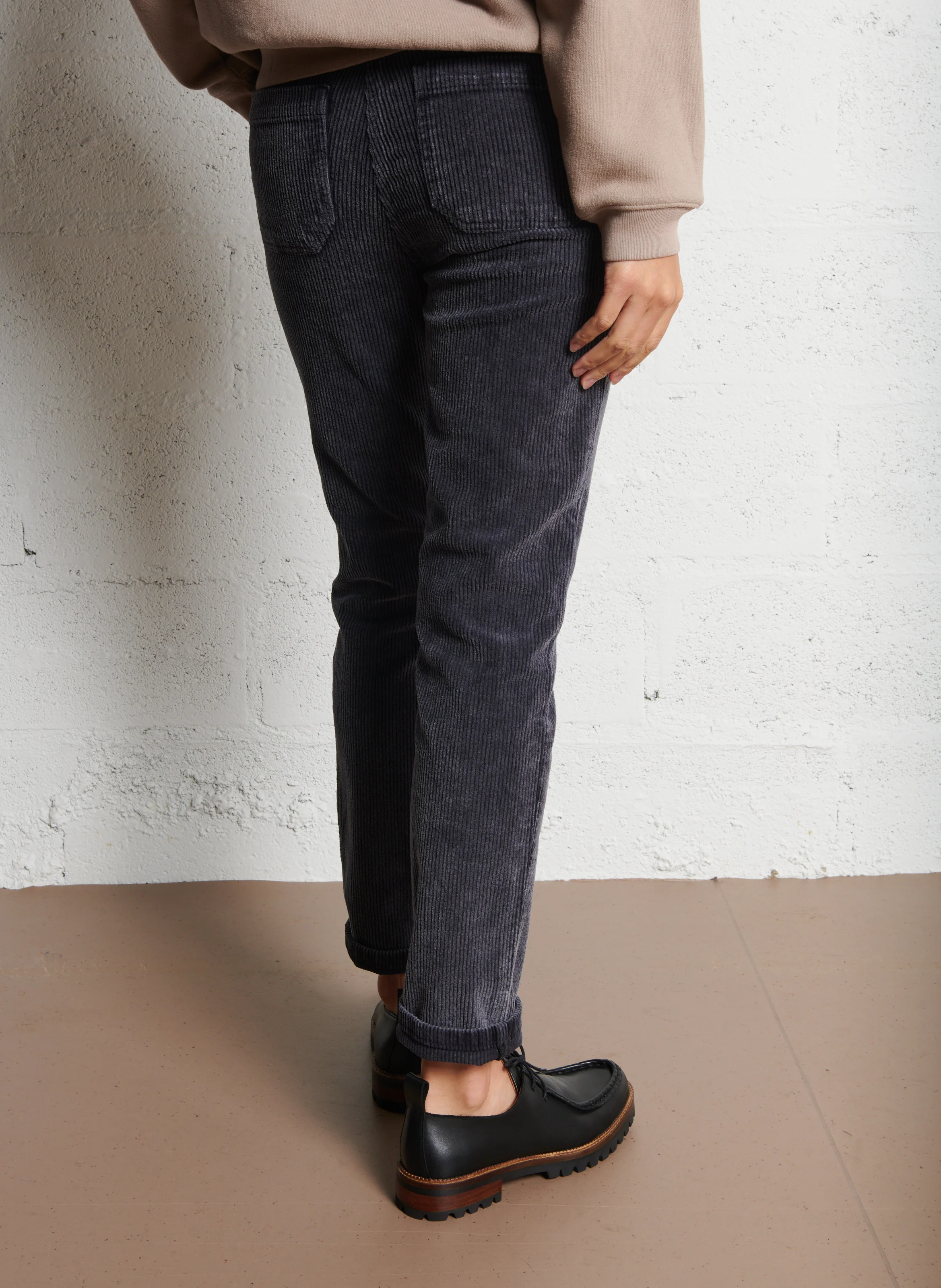 NALLA - Pantalon chino en coton mélangé | Gris