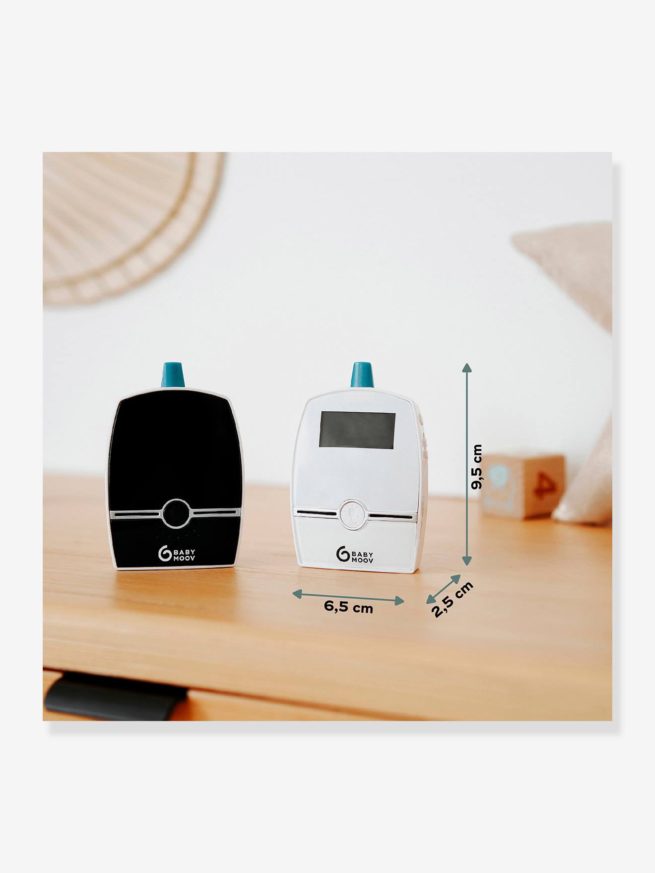 Monitor de bebê BABYMOOV Premium Care, tamanho médio, branco, liso