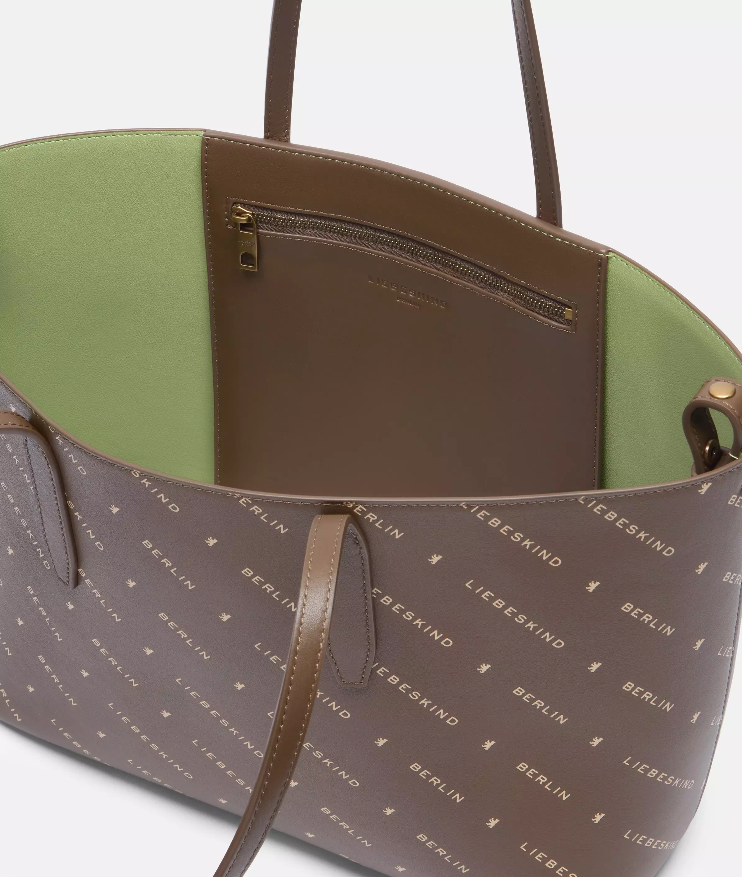 Monogram Shopper M Leather shopper with monogram
