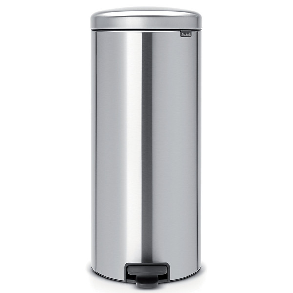 Poubelle NewIcon Brabantia 30 L gris brossé mat