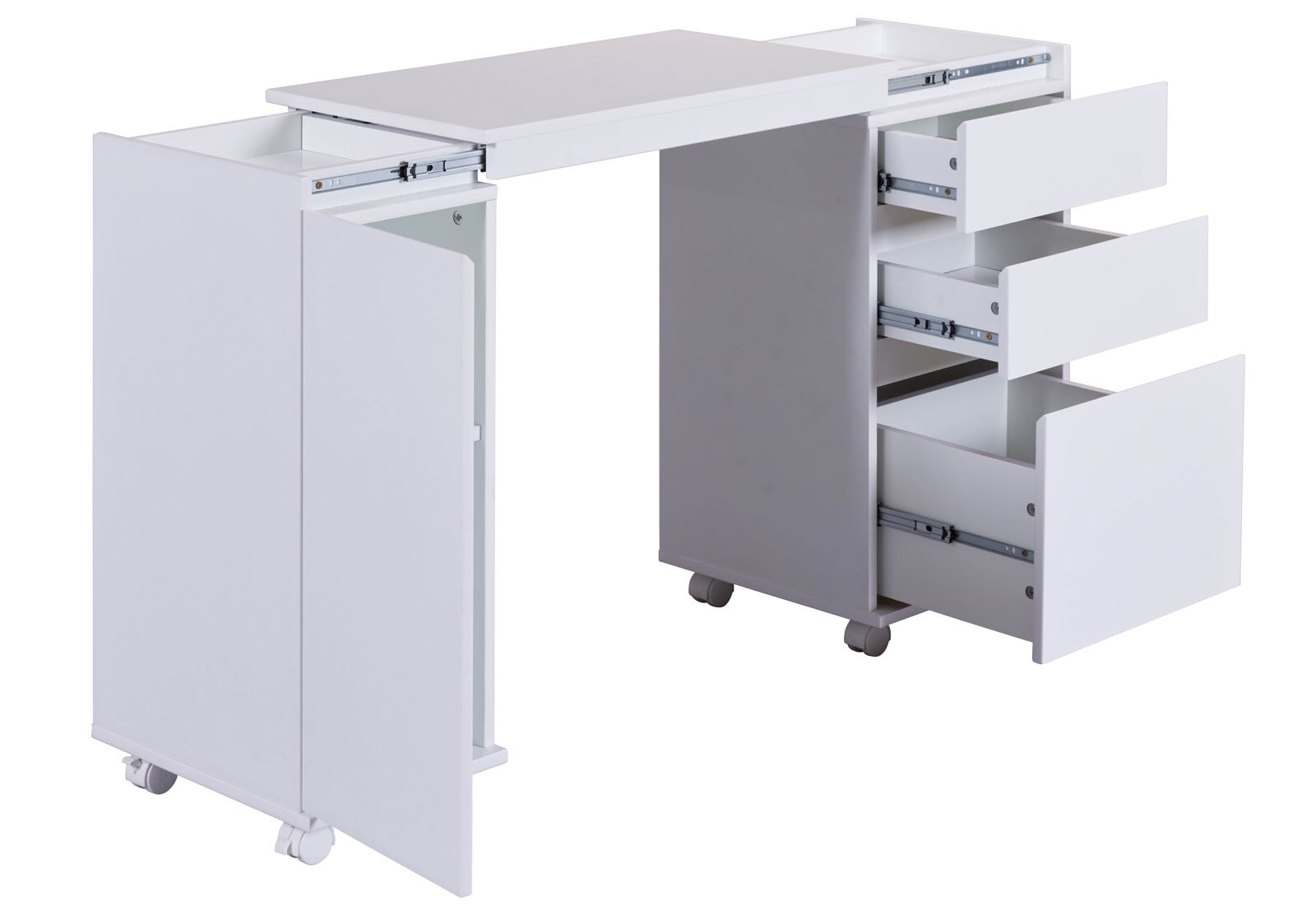 Schreibtisch LAURIN 66 x 36,5 cm Weiß