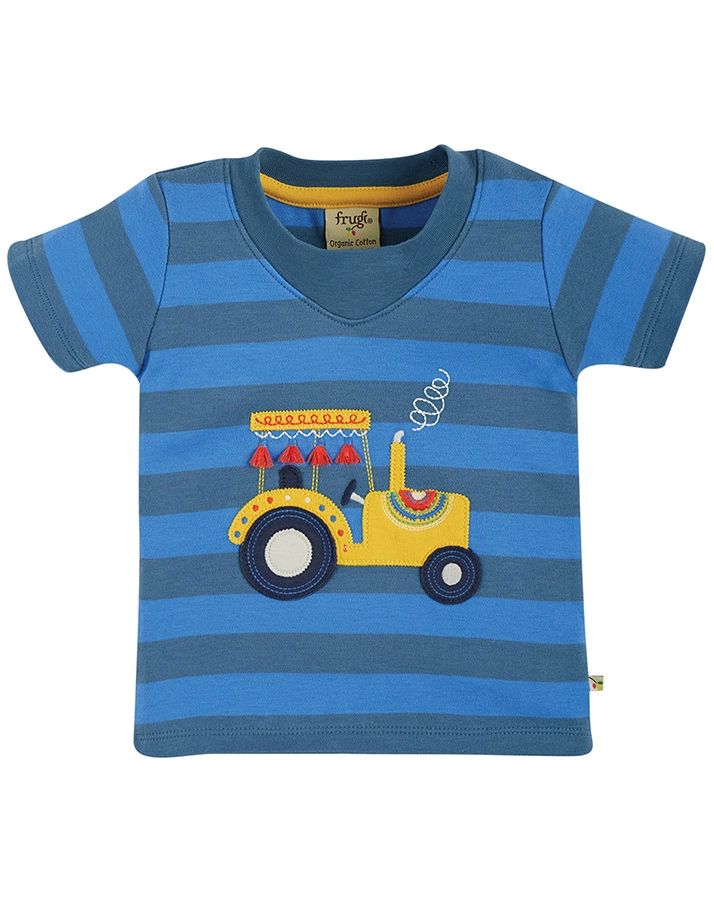 T-Shirt EASY ON – TRACTOR gestreift in blau