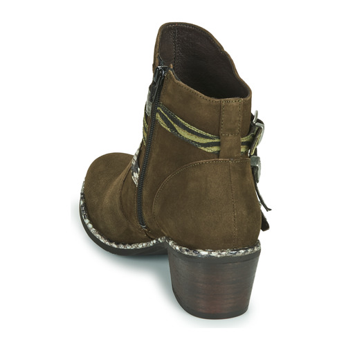 Regard - NAPOLI V3 VELOURS MILITARE - Kaki