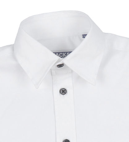Jack & Jones Hemd - JjeAxel - Weiß m. Navy