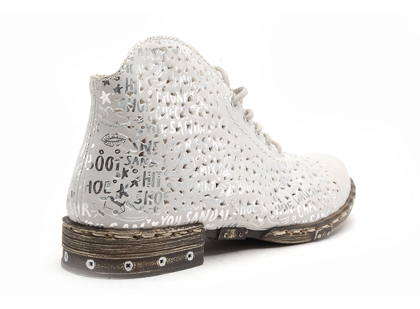 Rieker boots bottine plates femme m1835 argent