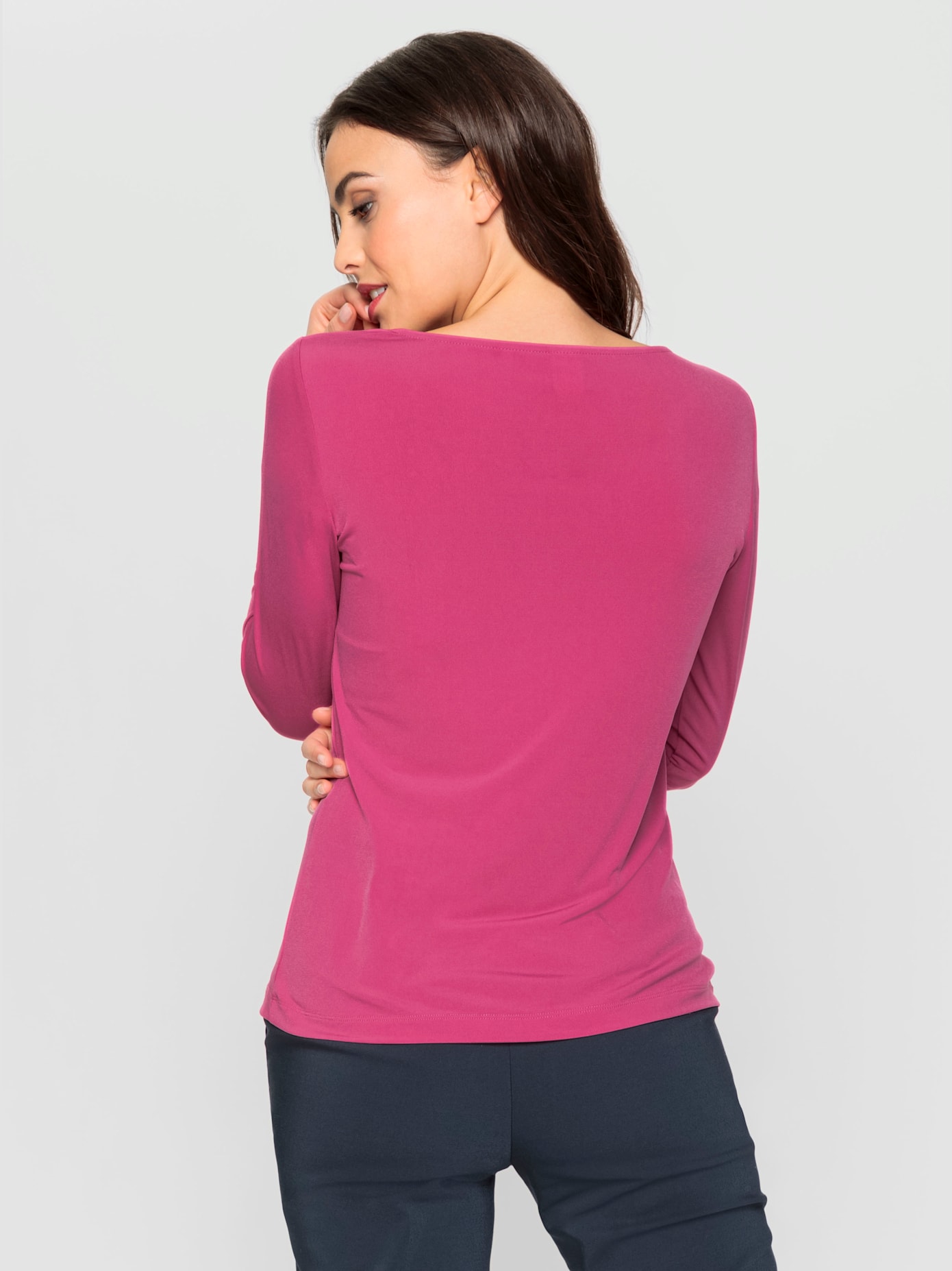 T-shirt motif à découpes raffiné avec petites pierres brillantes fantaisie à l'encolure