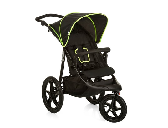 HAUCK - Poussette buggy runner - black neon yellow
