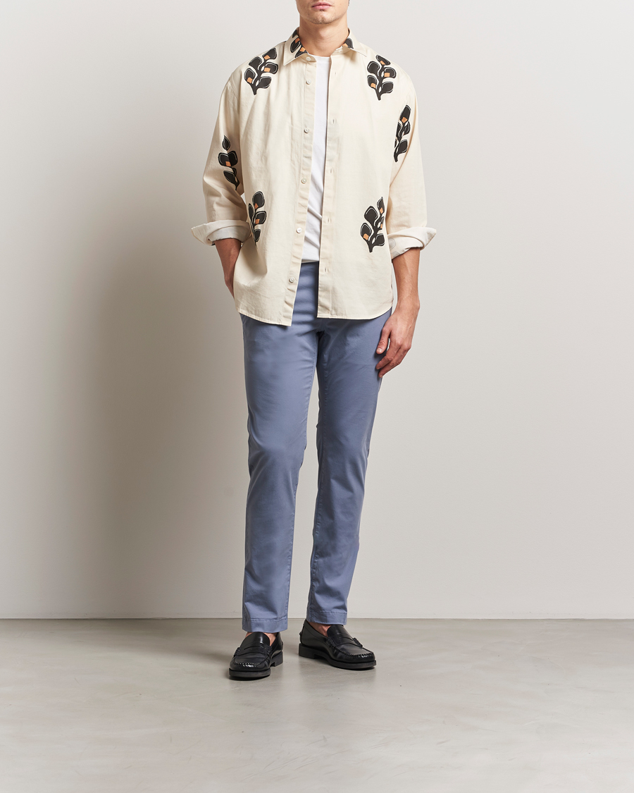 Jacob Cohën Bobby Cotton Gabardine Chinos Azure
