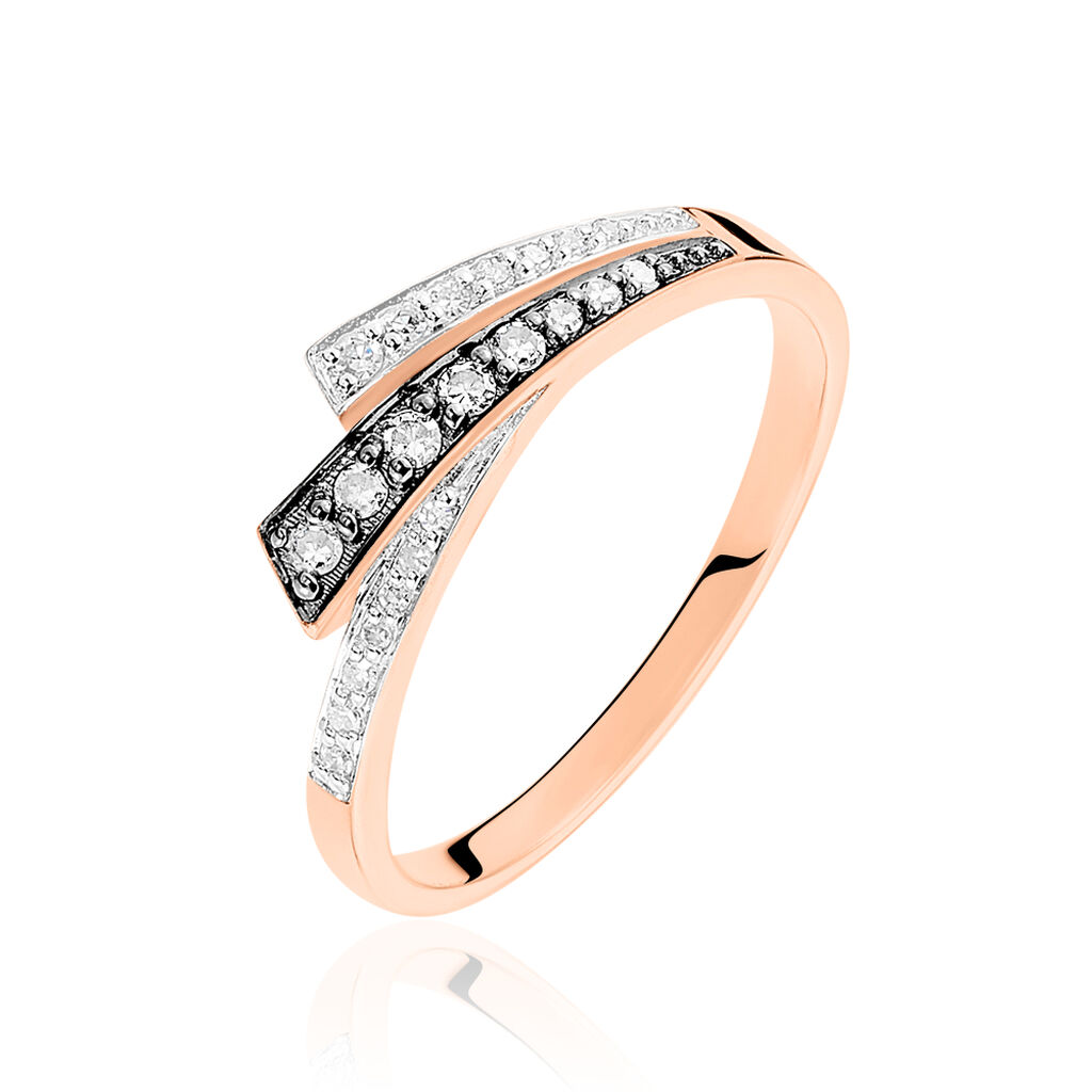 Bague Maelys Or Rose Diamant
