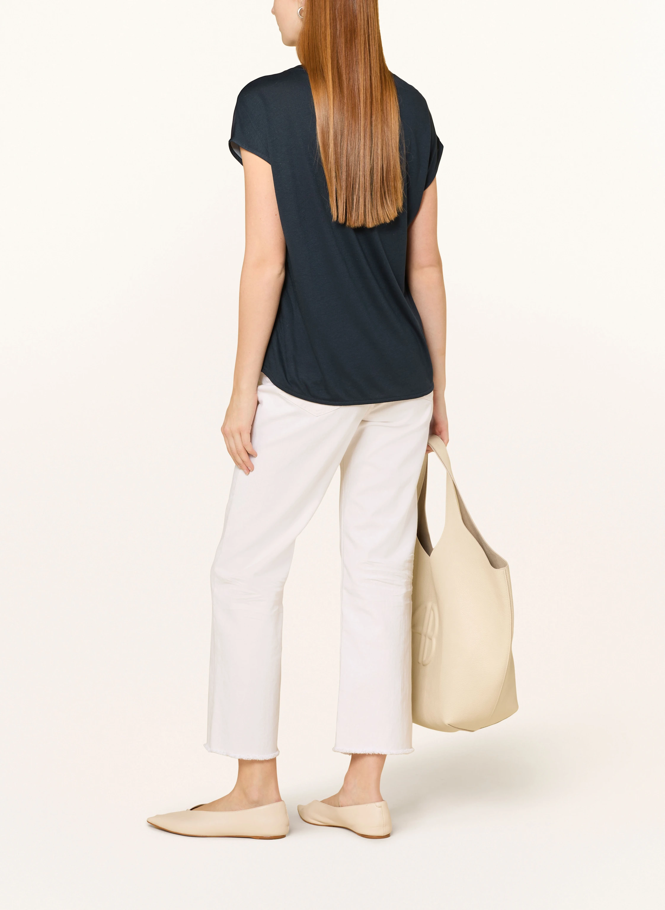 OPUS Blusenshirt SALOMA im Materialmix