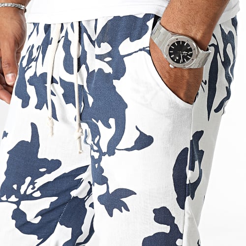 Pantalon Blanc Bleu Marine