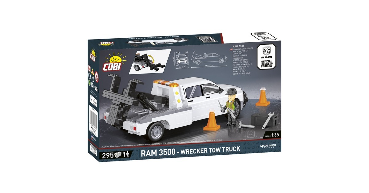 COBIRAM 3500 - Wrecker Tow Truck Constructiespeelgoed  (Schaal 1:35)
