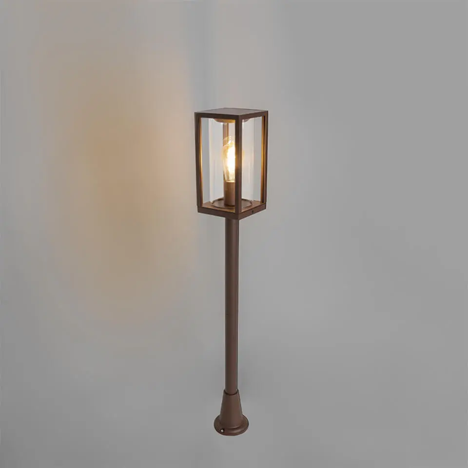 Qazqa staande buitenlampen charlois bronskleurig e27