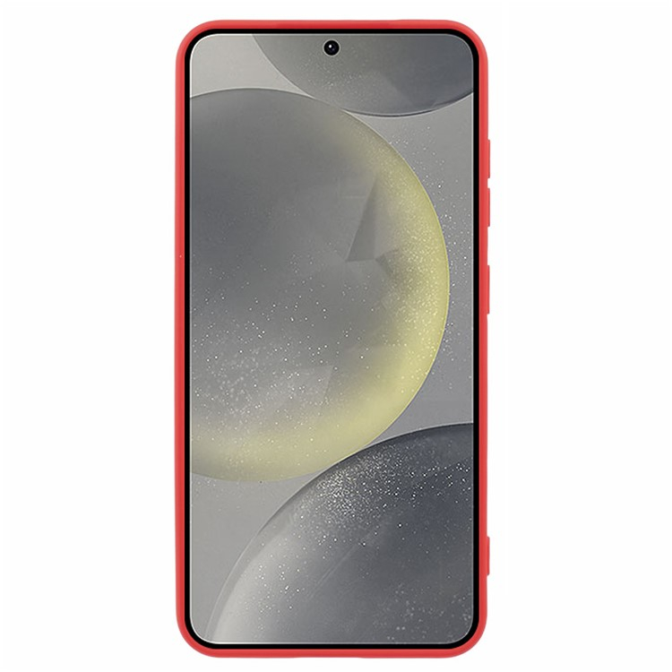 Samsung Galaxy S25 Gummi Case Hülle mit Kameraschutz - Rot (Matt)