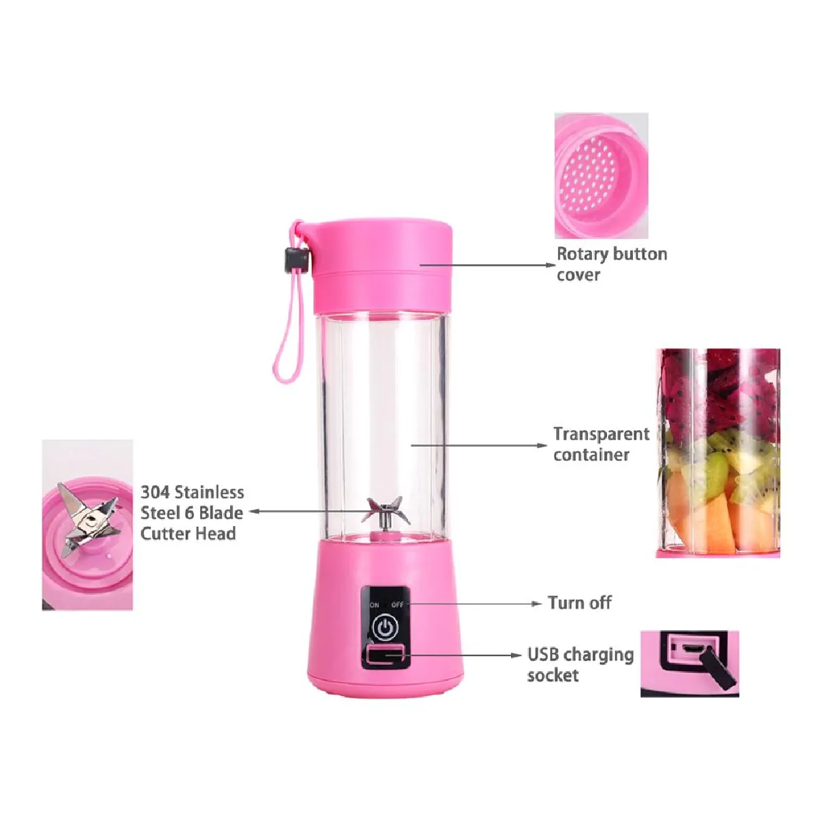 Universal Bolt Mini Mixeur USB - Vert