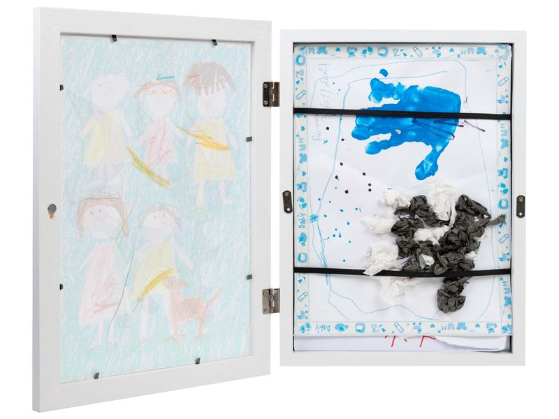 COCON Bilderrahmen für Kinderzeichnungen 34 x 25 x 4 cm, We Kunstrahmen für Kinderzeichnungen